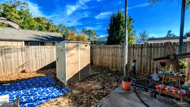 a view of a volley ball court