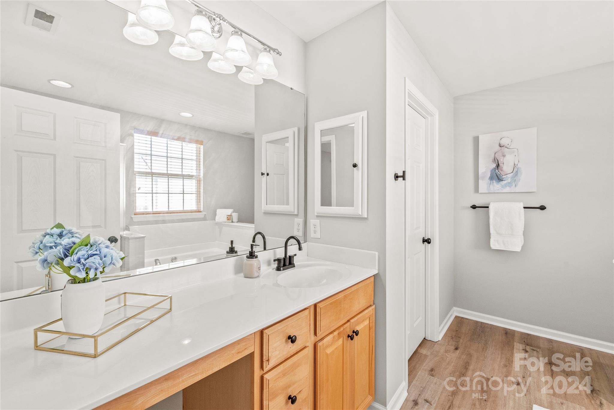 205 Snead Road Fort Mill, SC 29715 - Photo 18 of 33 a bathroom with a sink double vanity and a mirror