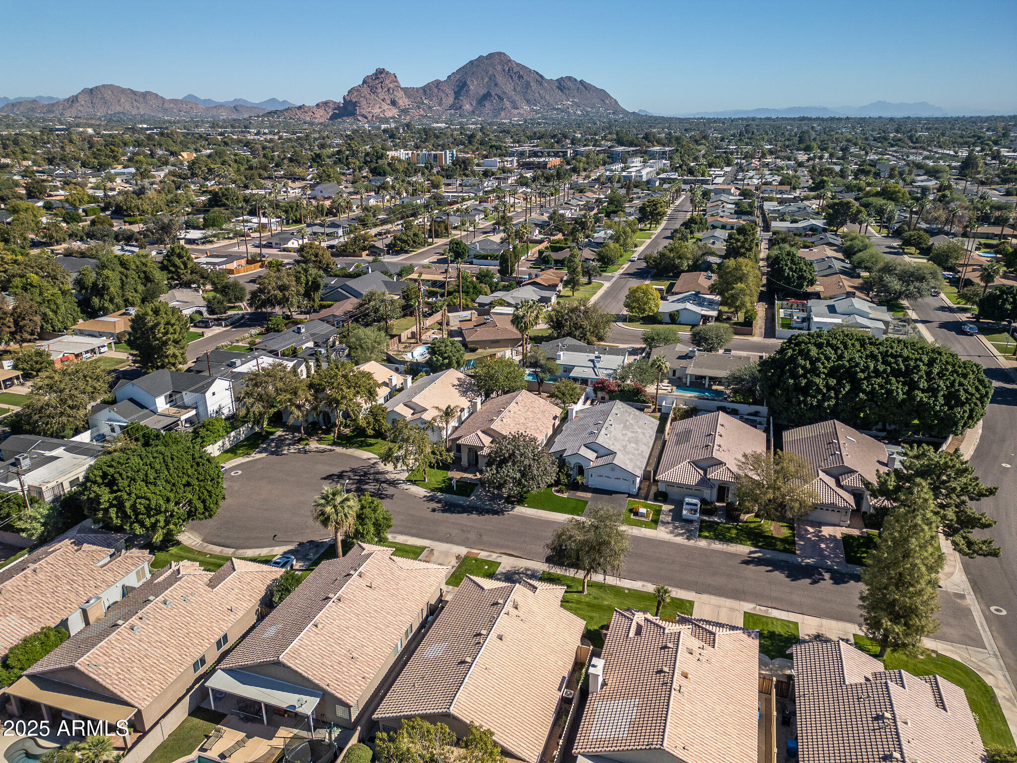 4341 North 32nd Way Phoenix, AZ 85018 - Photo 33 of 41 an aerial view of a city with lots of residential buildings