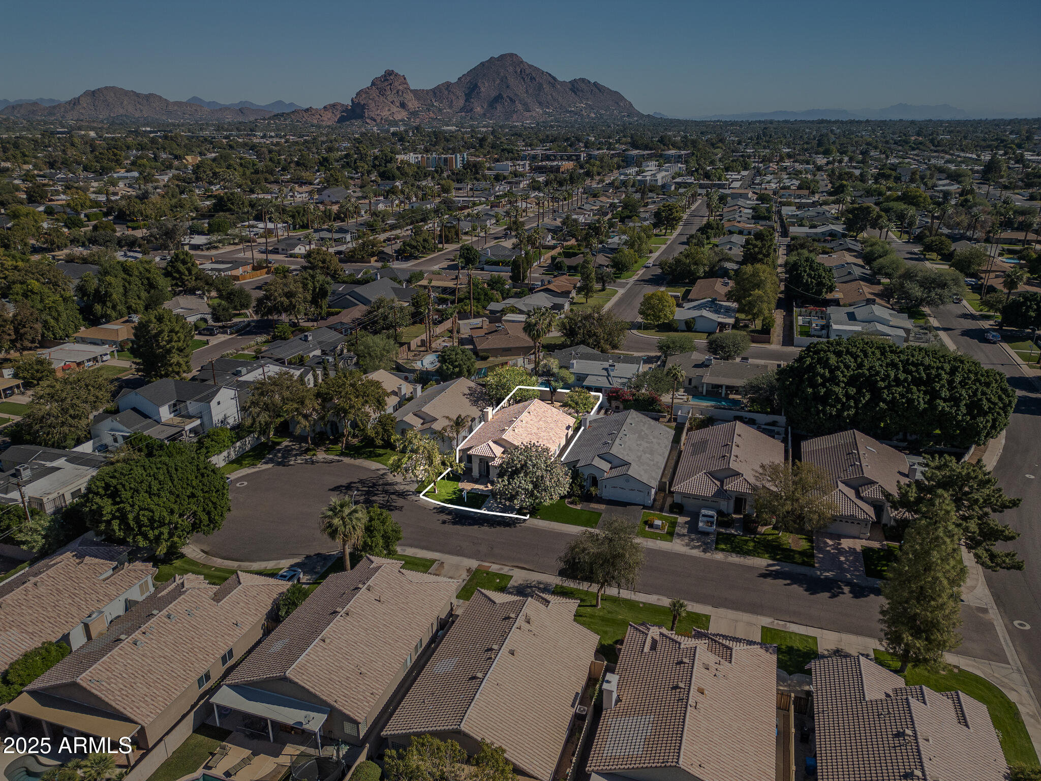 4341 North 32nd Way Phoenix, AZ 85018 - Photo 34 of 41 an aerial view of residential house with outdoor space