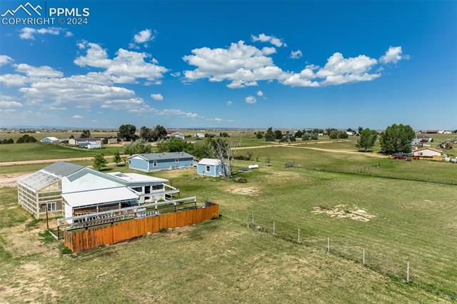 5845 Peerless Farms Road Peyton, CO 80831 - Photo 50 of 50 Drone / aerial view with a rural view