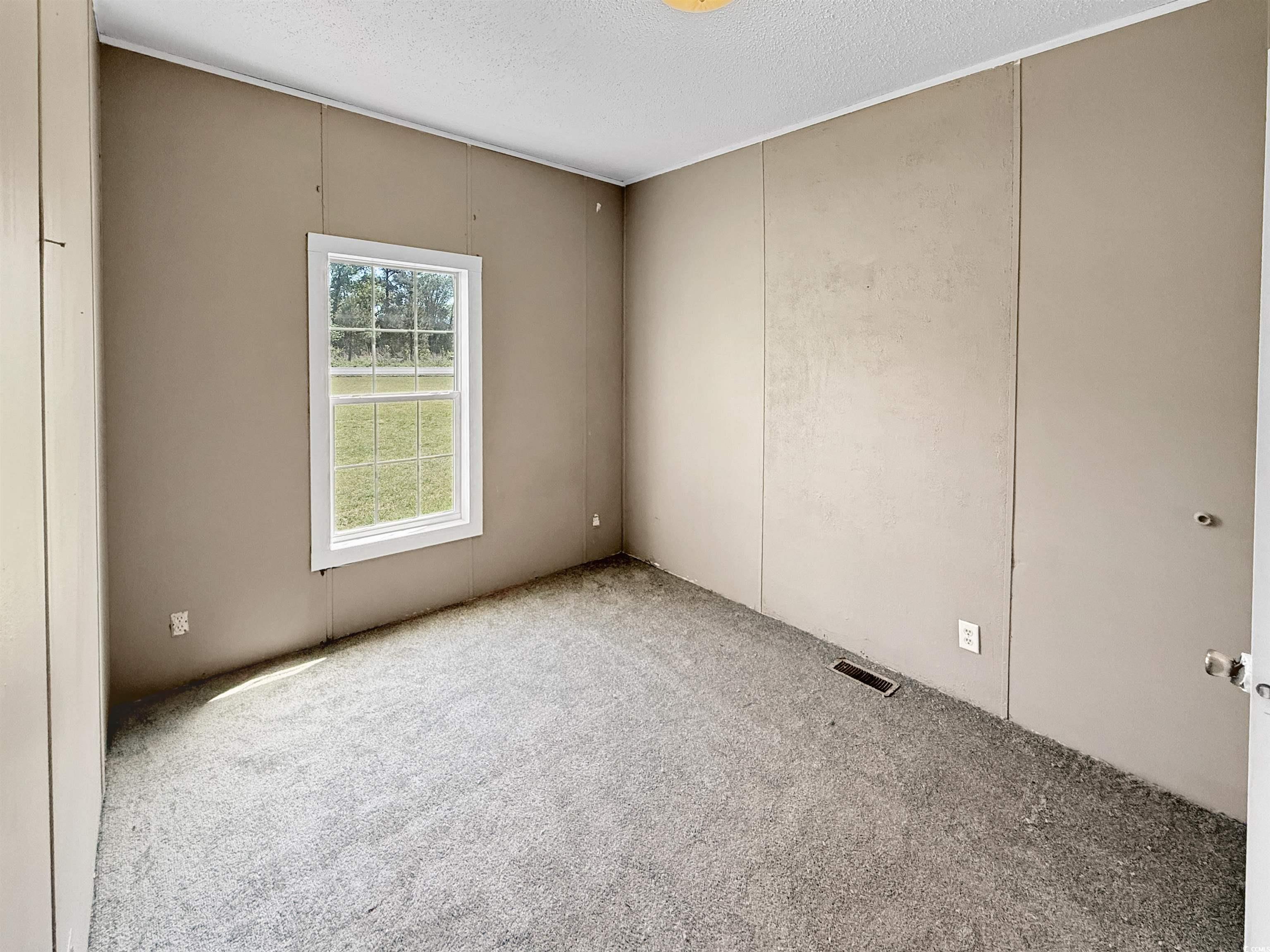 111 Morrisville Road Andrews, SC 29510 - Photo 20 of 28 Unfurnished room featuring visible vents, carpet, and a textured ceiling