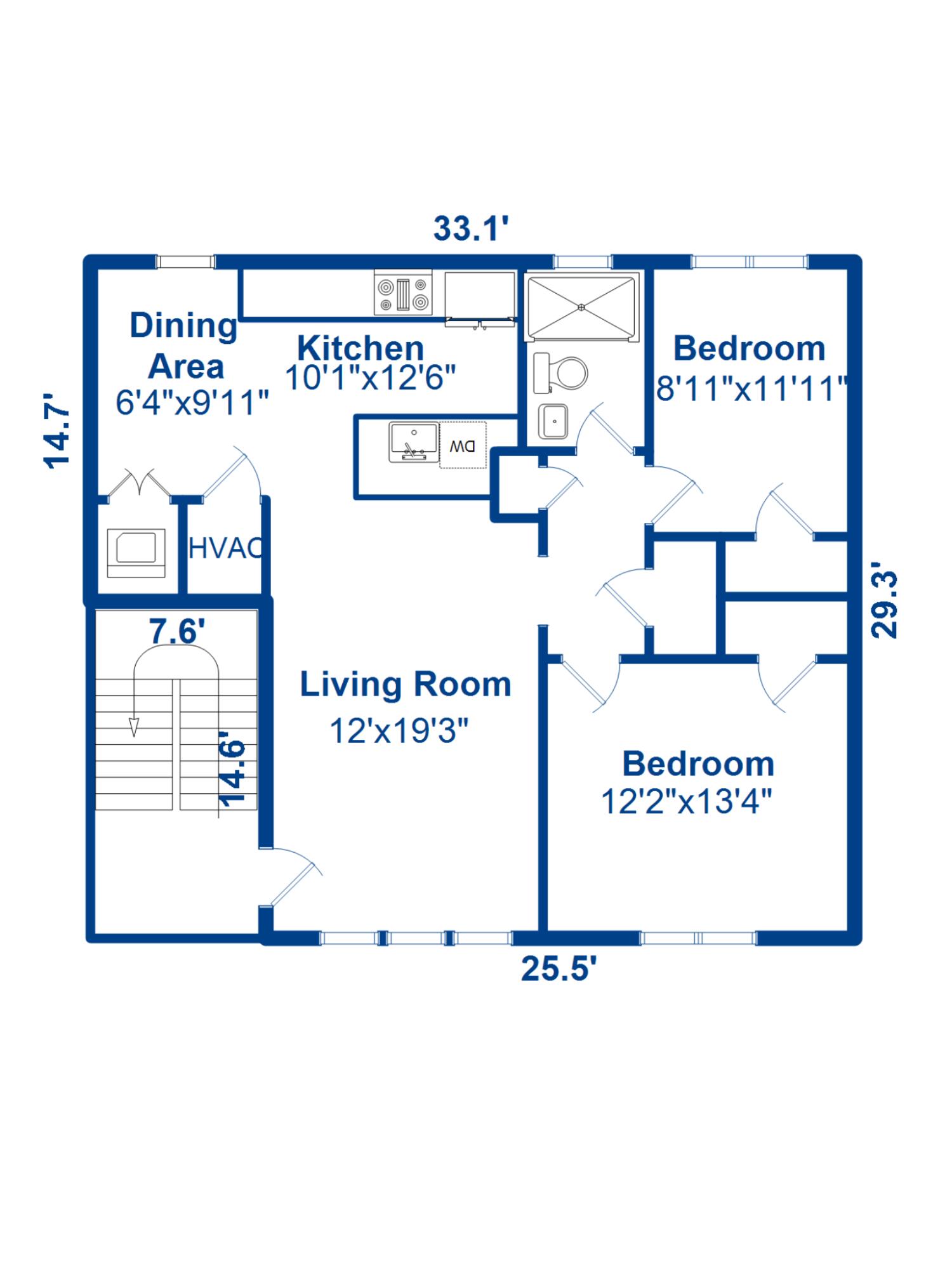 7 Logan Street, Unit F Charleston, SC 29401 - Photo 33 of 33 7 Logan Floor Plan