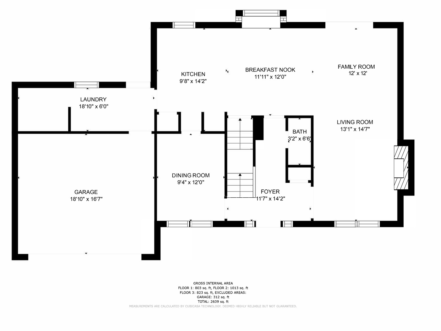 845 Deerpath Lane Hoffman Estates, IL 60169 - Photo 24 of 27 a picture of a floor plan