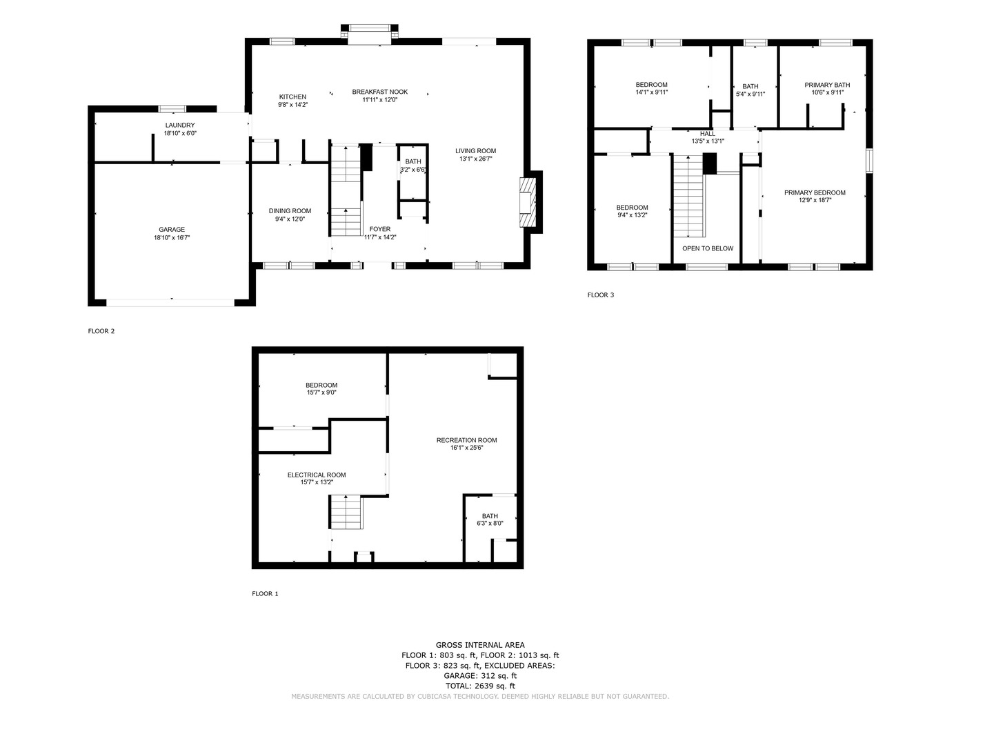 845 Deerpath Lane Hoffman Estates, IL 60169 - Photo 27 of 27 a picture of a floor plan