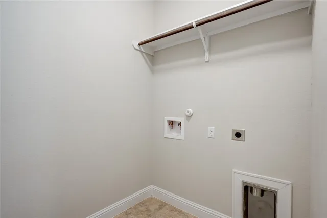 a view of small space with racks on the wall