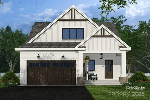 a view of a house with garden