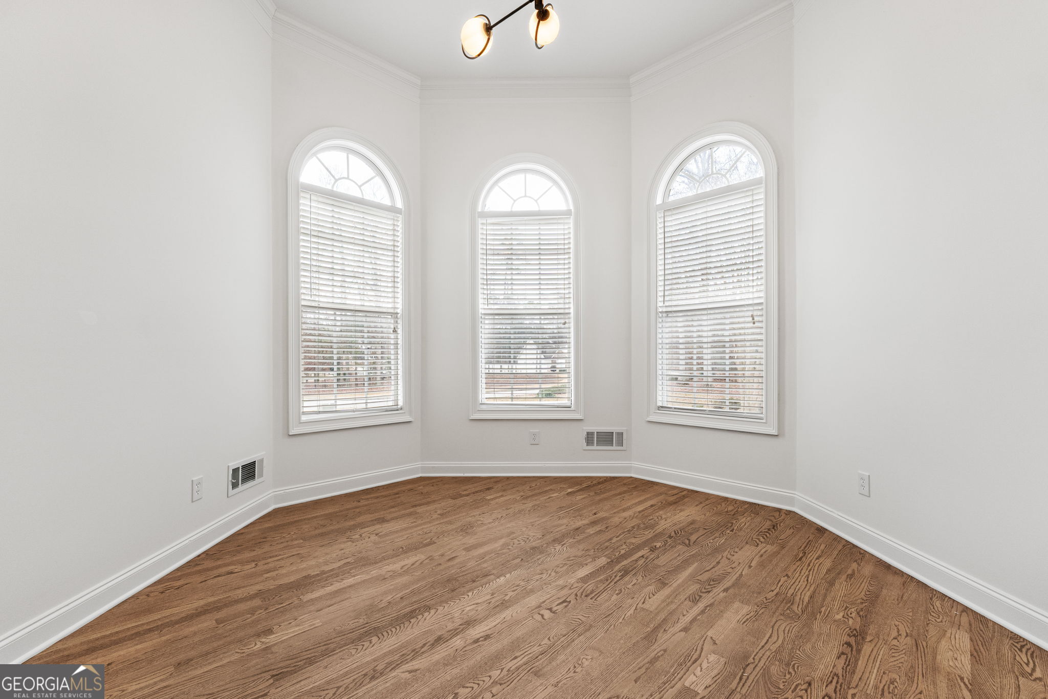 280 Antebellum Way Fayetteville, GA 30215 - Photo 12 of 65 an empty room with wooden floor and windows