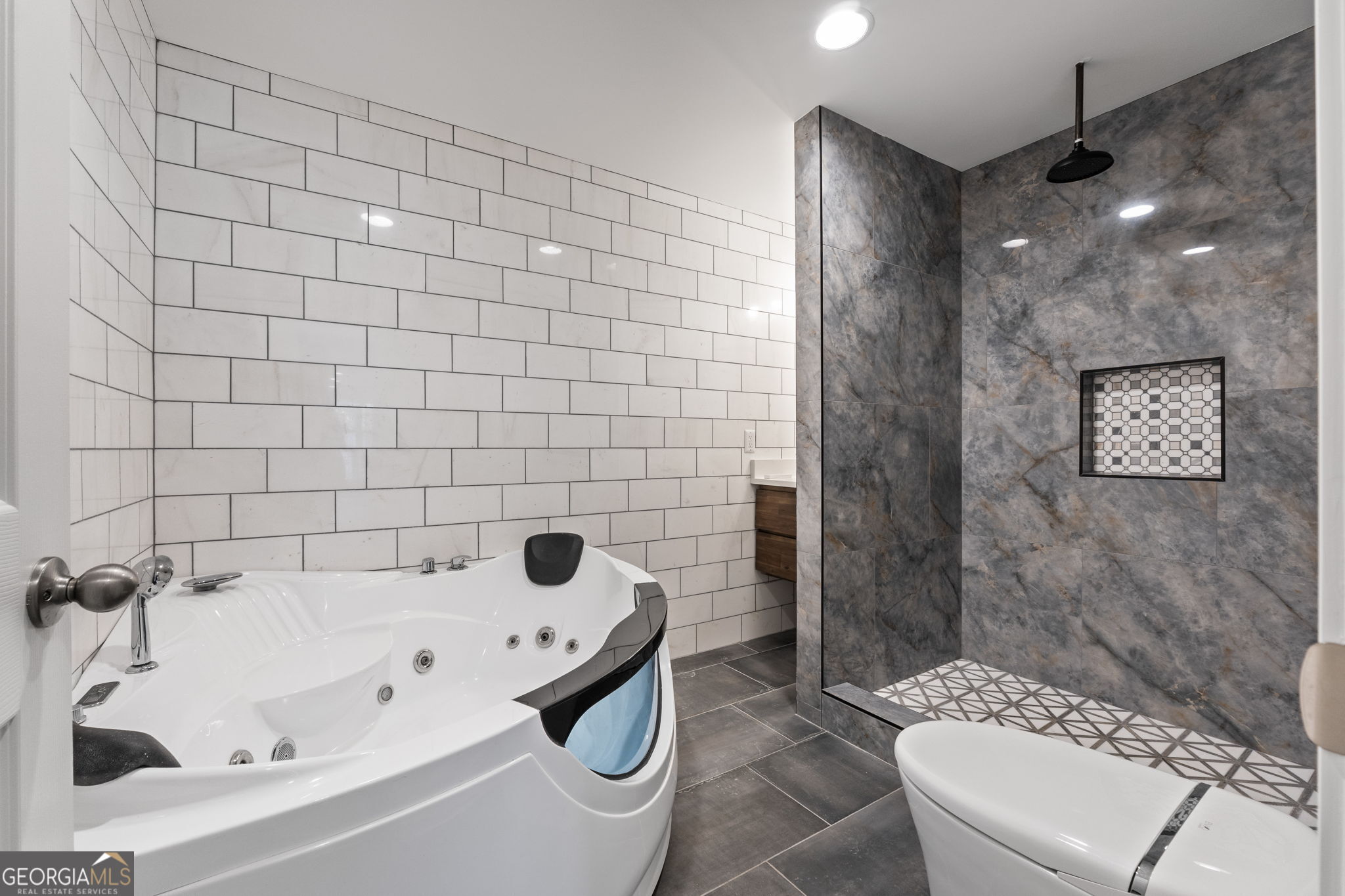 280 Antebellum Way Fayetteville, GA 30215 - Photo 63 of 65 a bathroom with a bathtub and shower