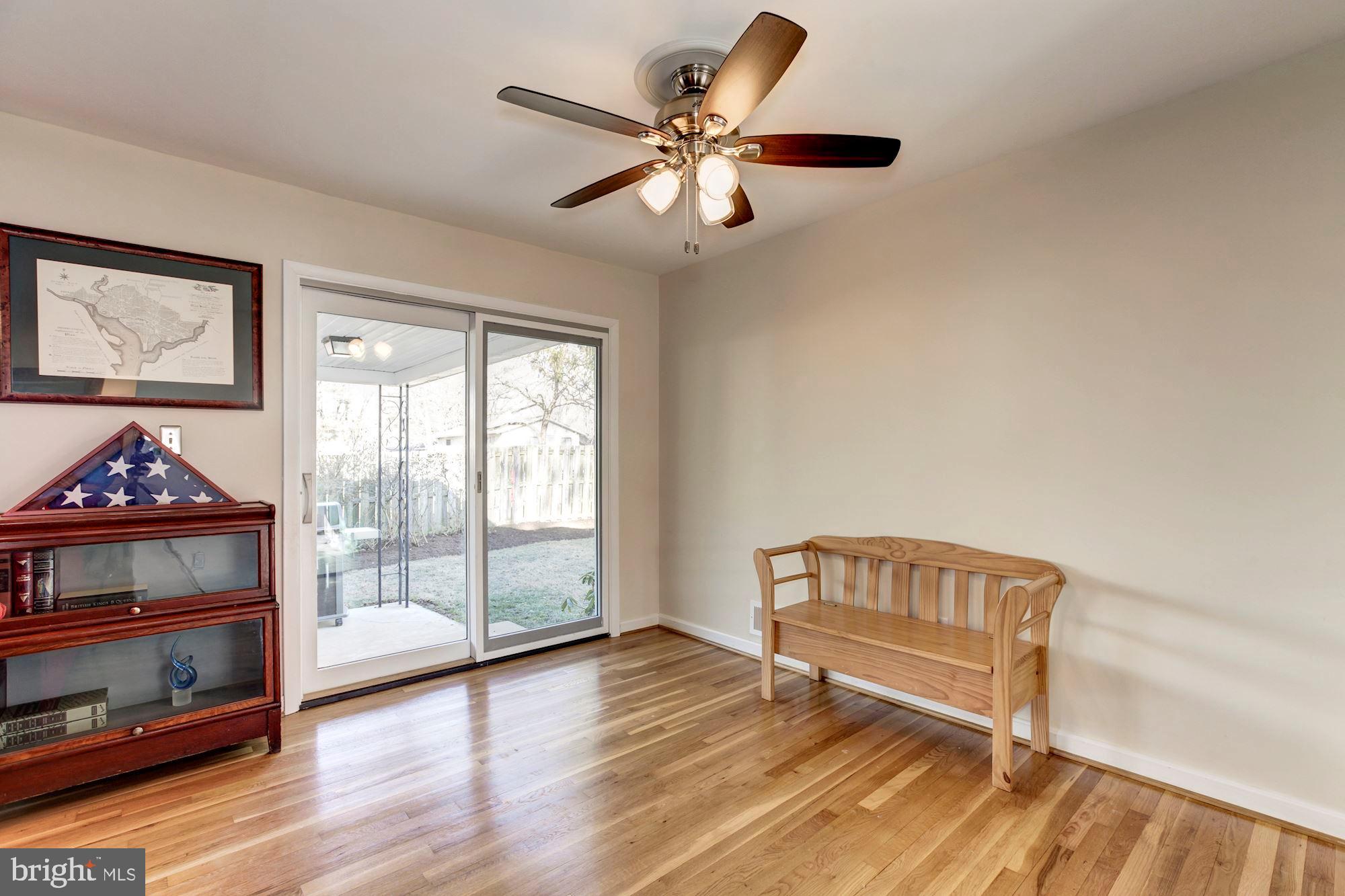 Dinning room with access to patio for entertaining