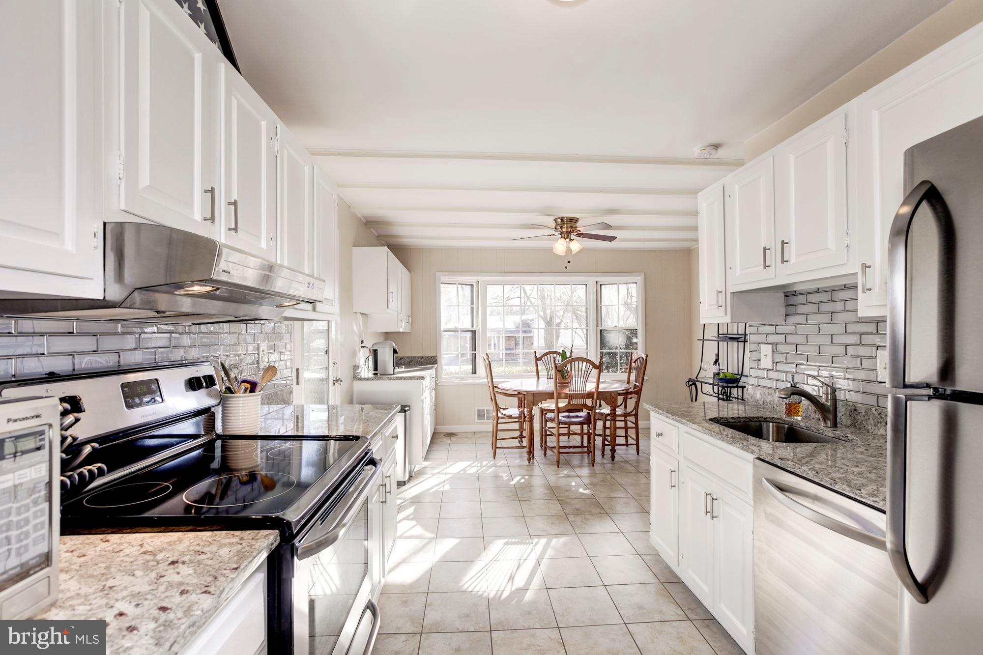 Bight, renovated kitchen to prepare meals