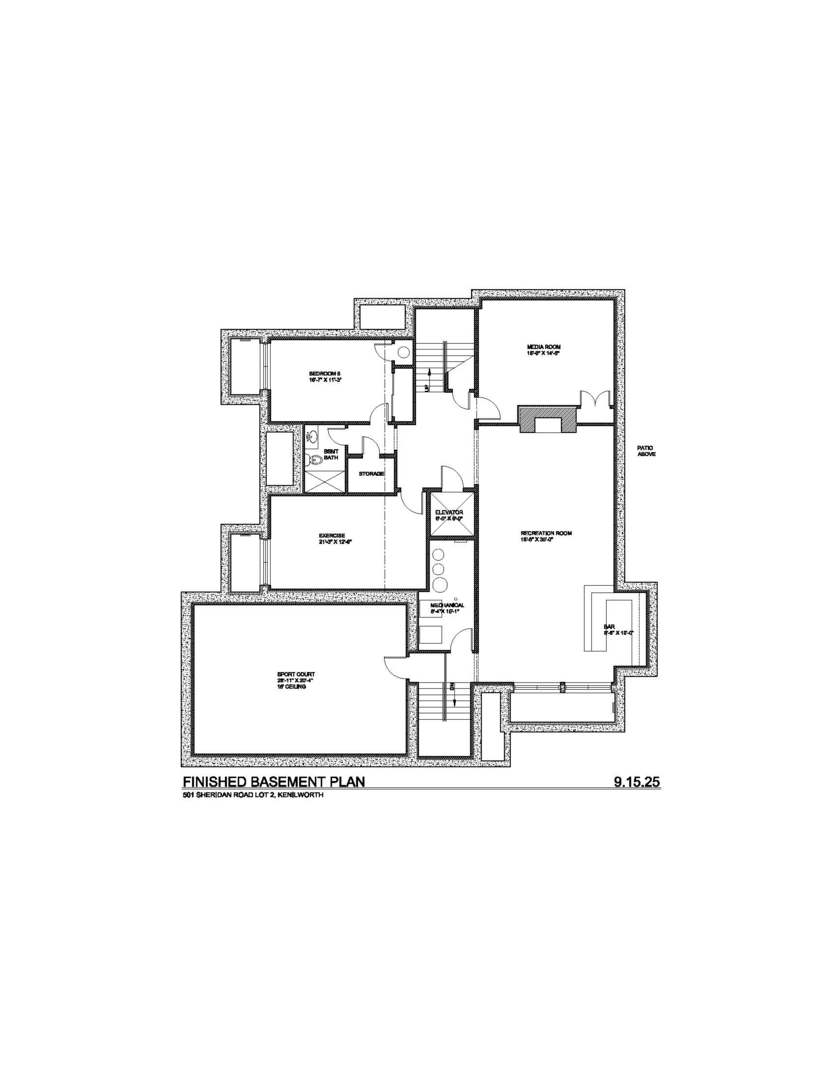 455 Sheridan Road Kenilworth, IL 60043 - Photo 3 of 18 a picture of a floor plan