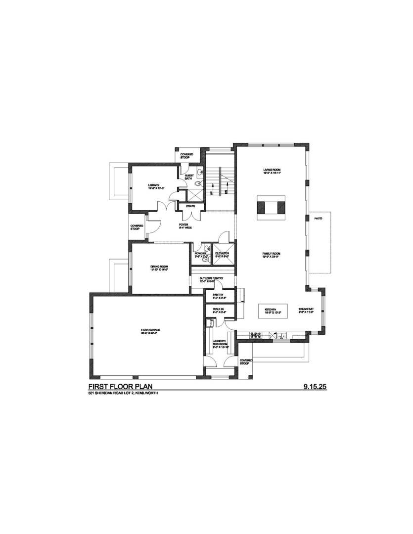 455 Sheridan Road Kenilworth, IL 60043 - Photo 4 of 18 a picture of a floor plan