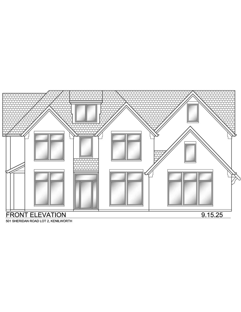 455 Sheridan Road Kenilworth, IL 60043 - Photo 7 of 18 a black and white photo of a building