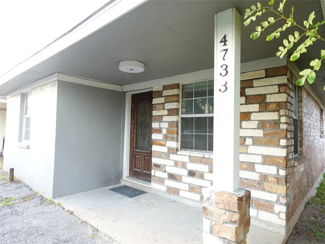 a view of front door of house