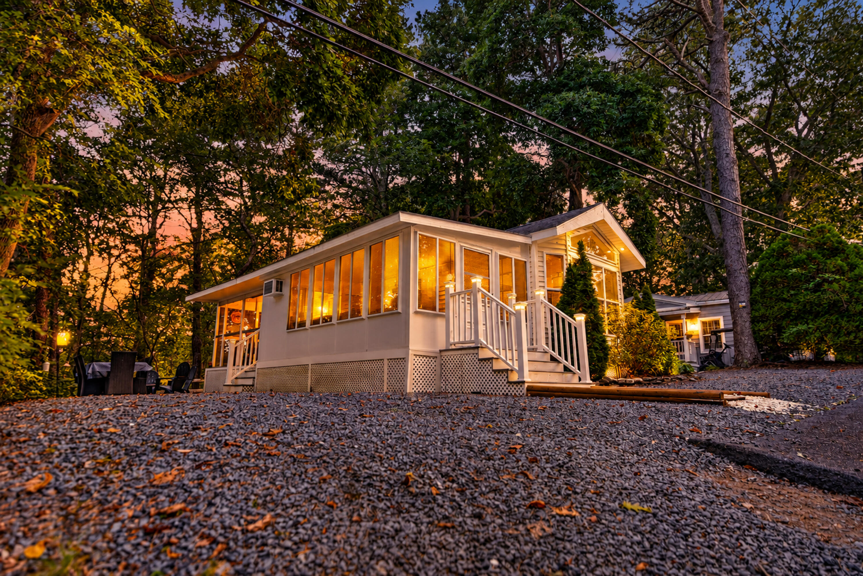 185 Cotuit Road, Unit HILL 23 Sandwich, MA 02563 - Photo 59 of 65 Exterior Twilight View & Gravel Drive