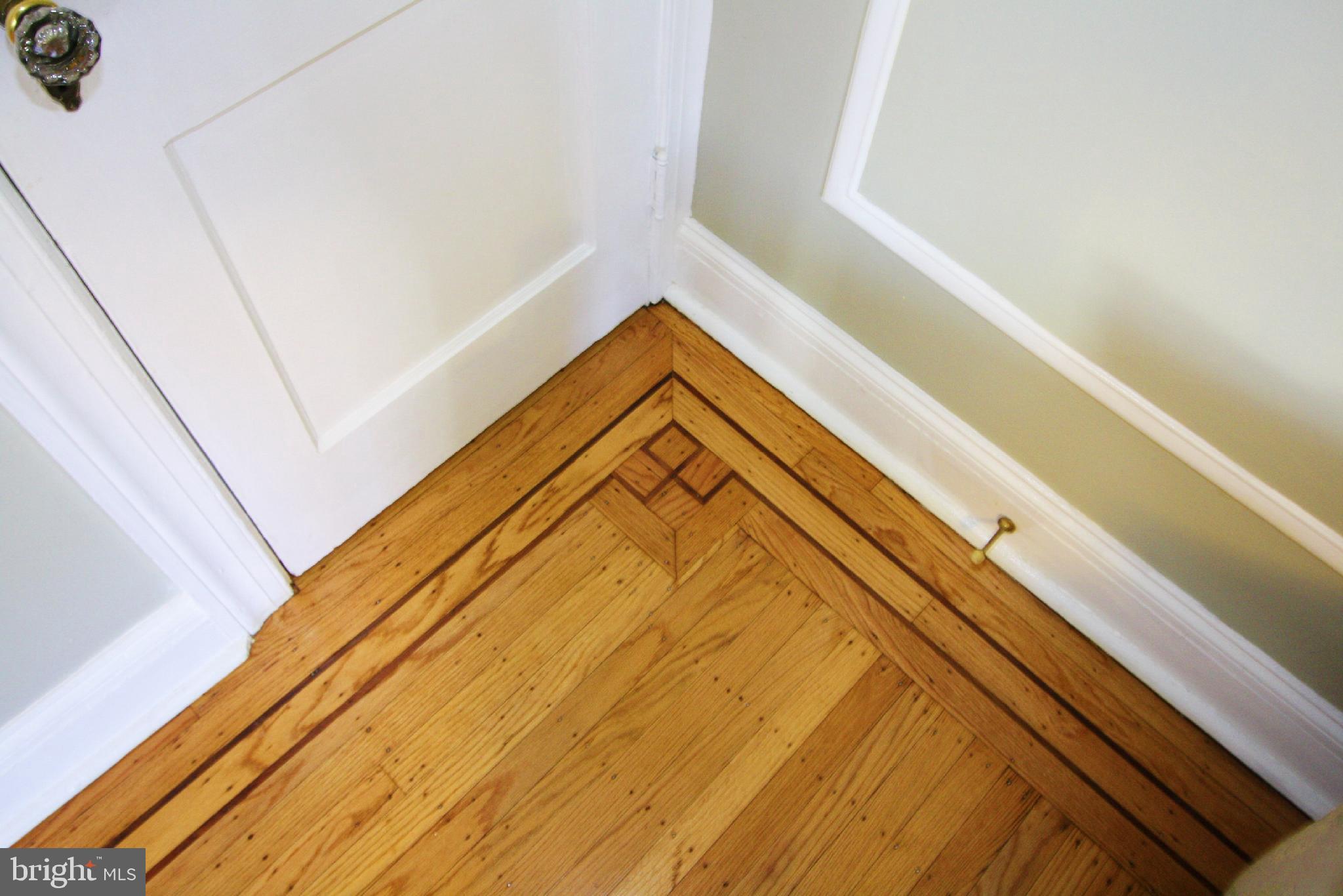 3604 Elkader Road Baltimore, MD 21218 - Photo 12 of 33 Original Inlaid Hardwood Floors