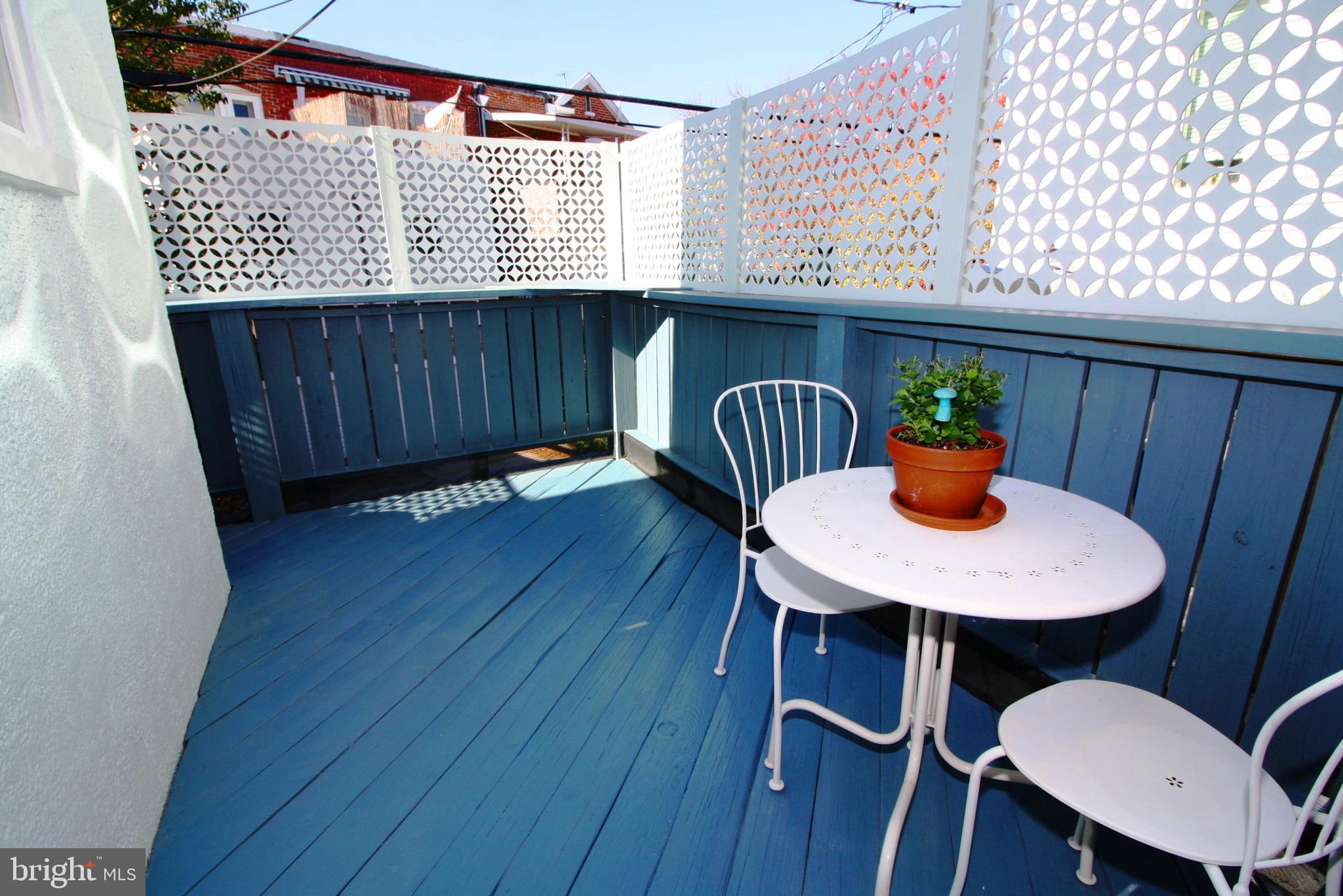 3604 Elkader Road Baltimore, MD 21218 - Photo 16 of 33 Private Deck Off of Kitchen