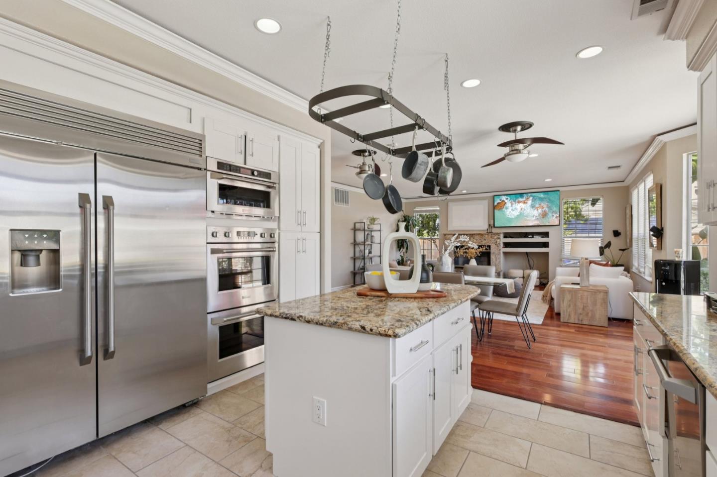 2276 Bentley Ridge Drive San Jose, CA 95138 - Photo 12 of 55 a kitchen with stainless steel appliances granite countertop a refrigerator and a sink