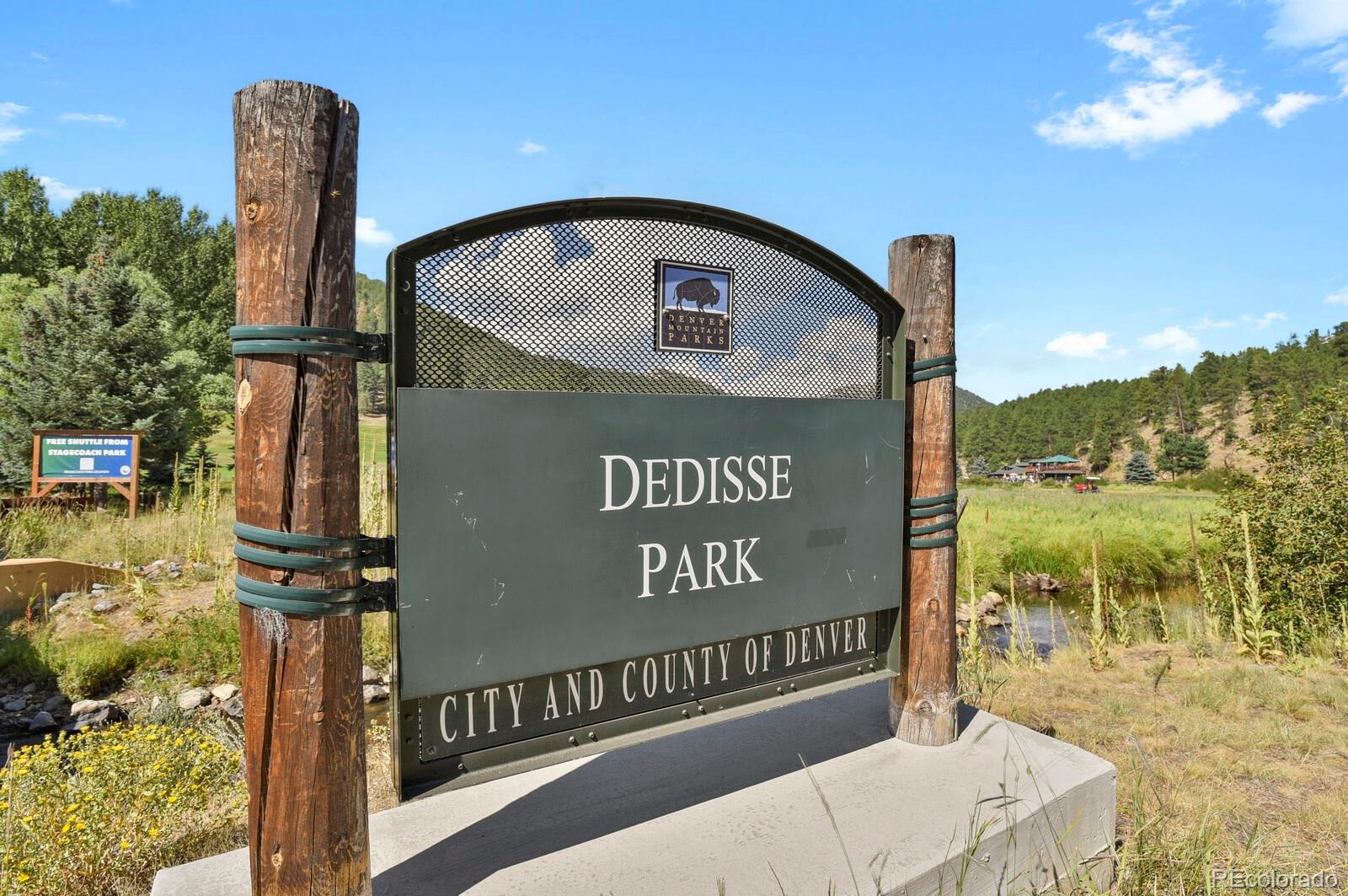 281 Kings Road Evergreen, CO 80439 - Photo 11 of 17 a view of a park with iron fence
