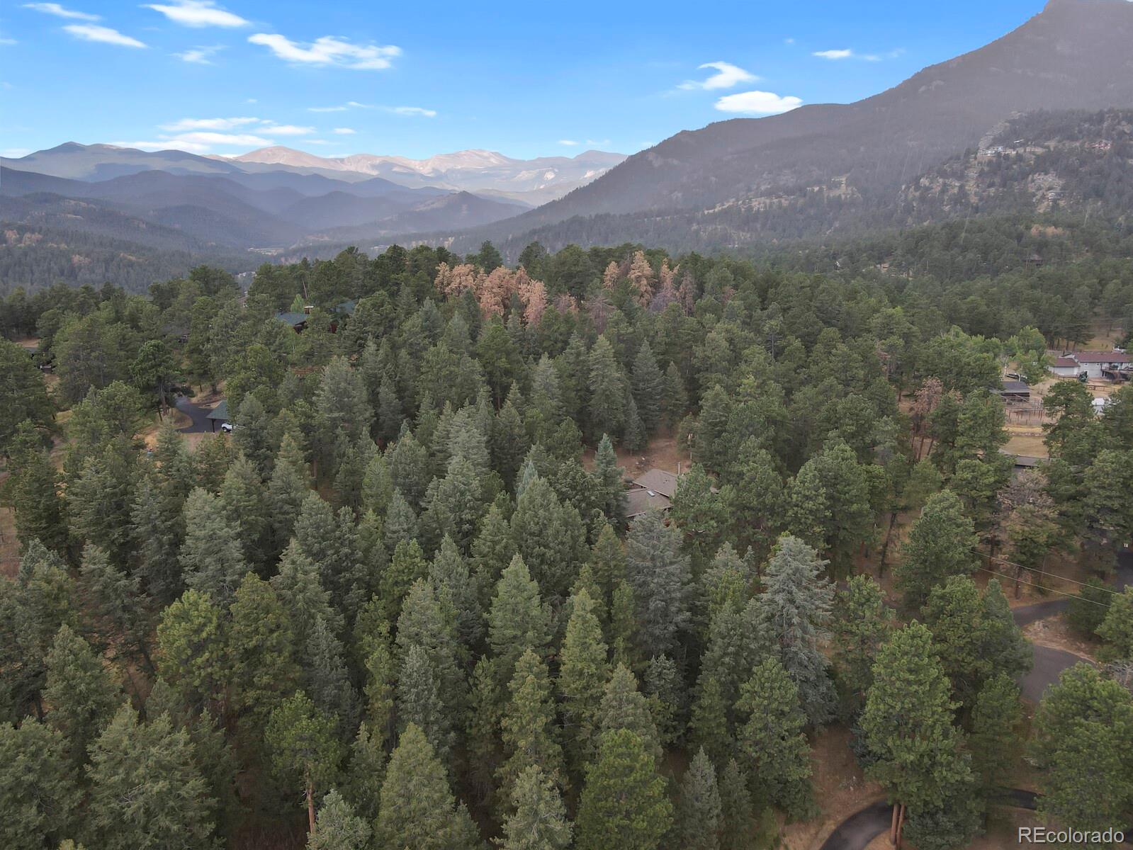 281 Kings Road Evergreen, CO 80439 - Photo 9 of 17 a view of a lush green hillside and a mountain