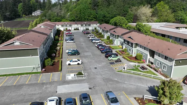 a view of kitchen and windows
