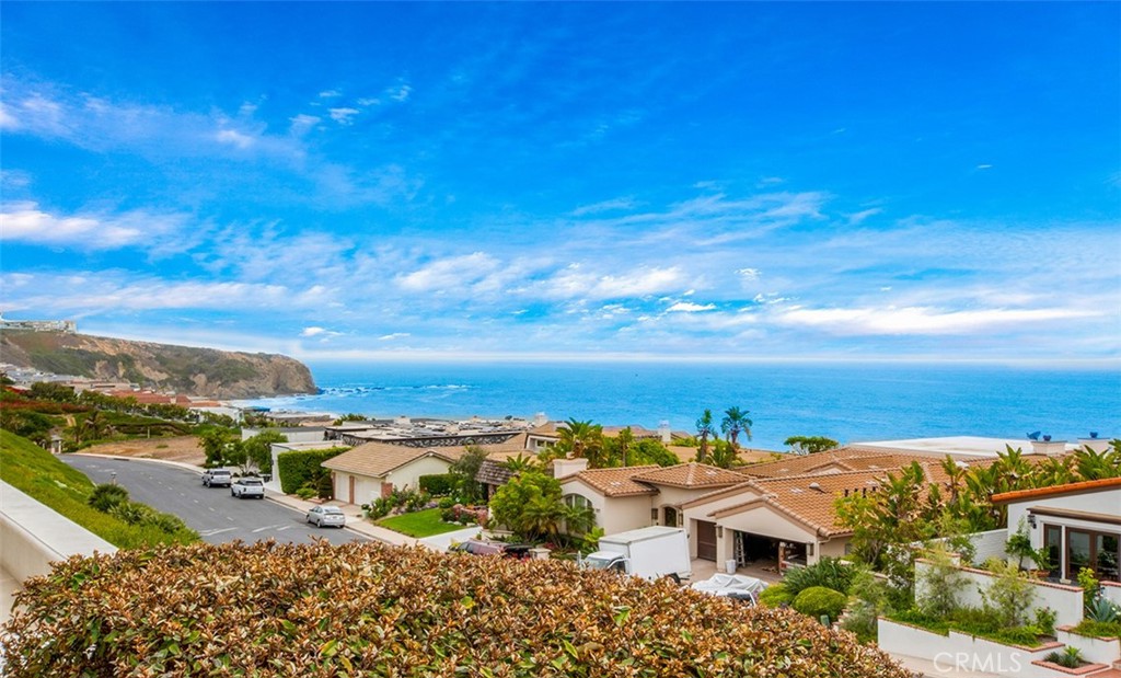 a view of a city with an ocean