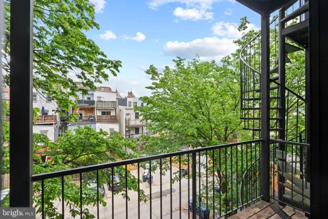 a view of a balcony