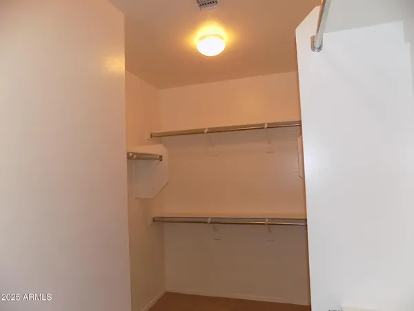 a close view of closet