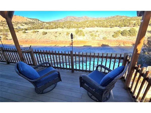 a view of a couches in the roof deck