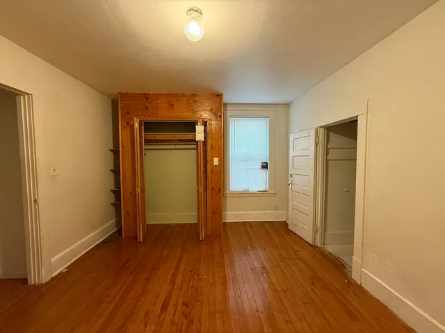 a view of wooden floor in a room