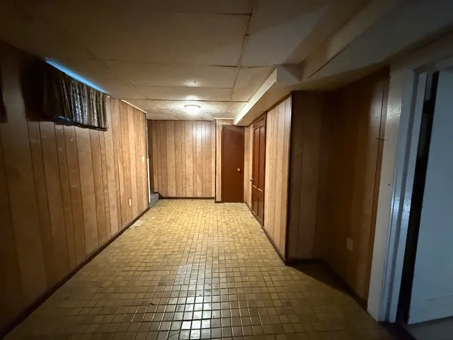 a view of hallway with windows