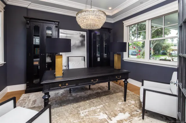 a room with furniture and window