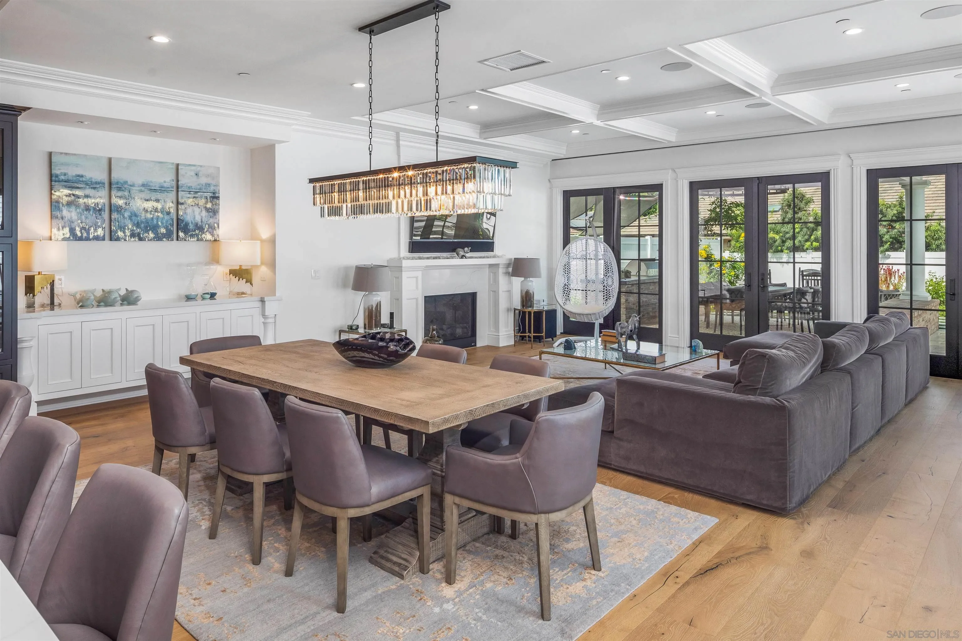 1 Pine Court Coronado, CA 92118 - Photo 23 of 46 a view of a dining room with furniture window and outside view