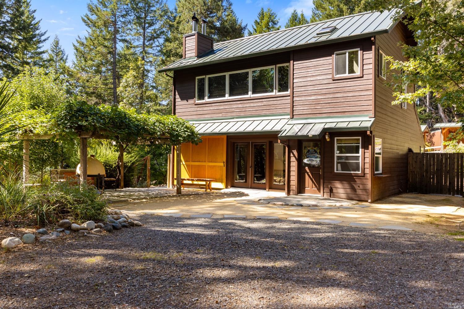 5251 Northview Road Willits, CA 95490 - Photo 1 of 1 Main house or "Barn House" has 1bd/1ba downstairs and a full studio with kitchen upstairs.