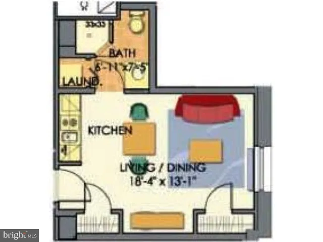 a picture of a wall & utility room with a sink