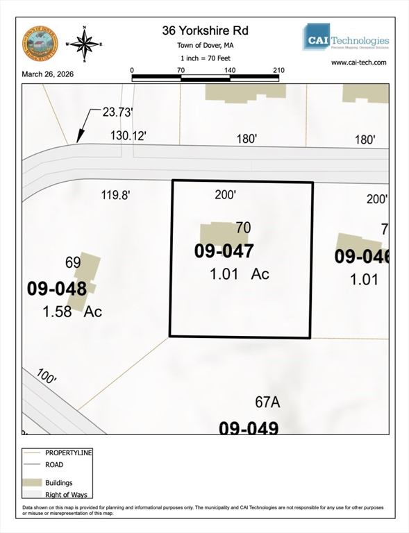 36 Yorkshire Road Dover, MA 02030 - Photo 1 of 1