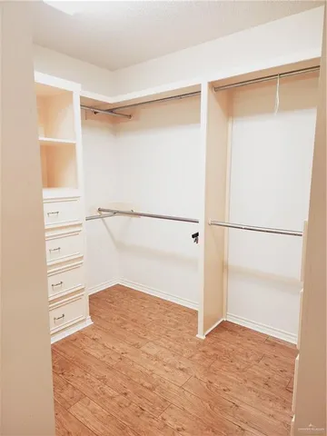 a view of closet area