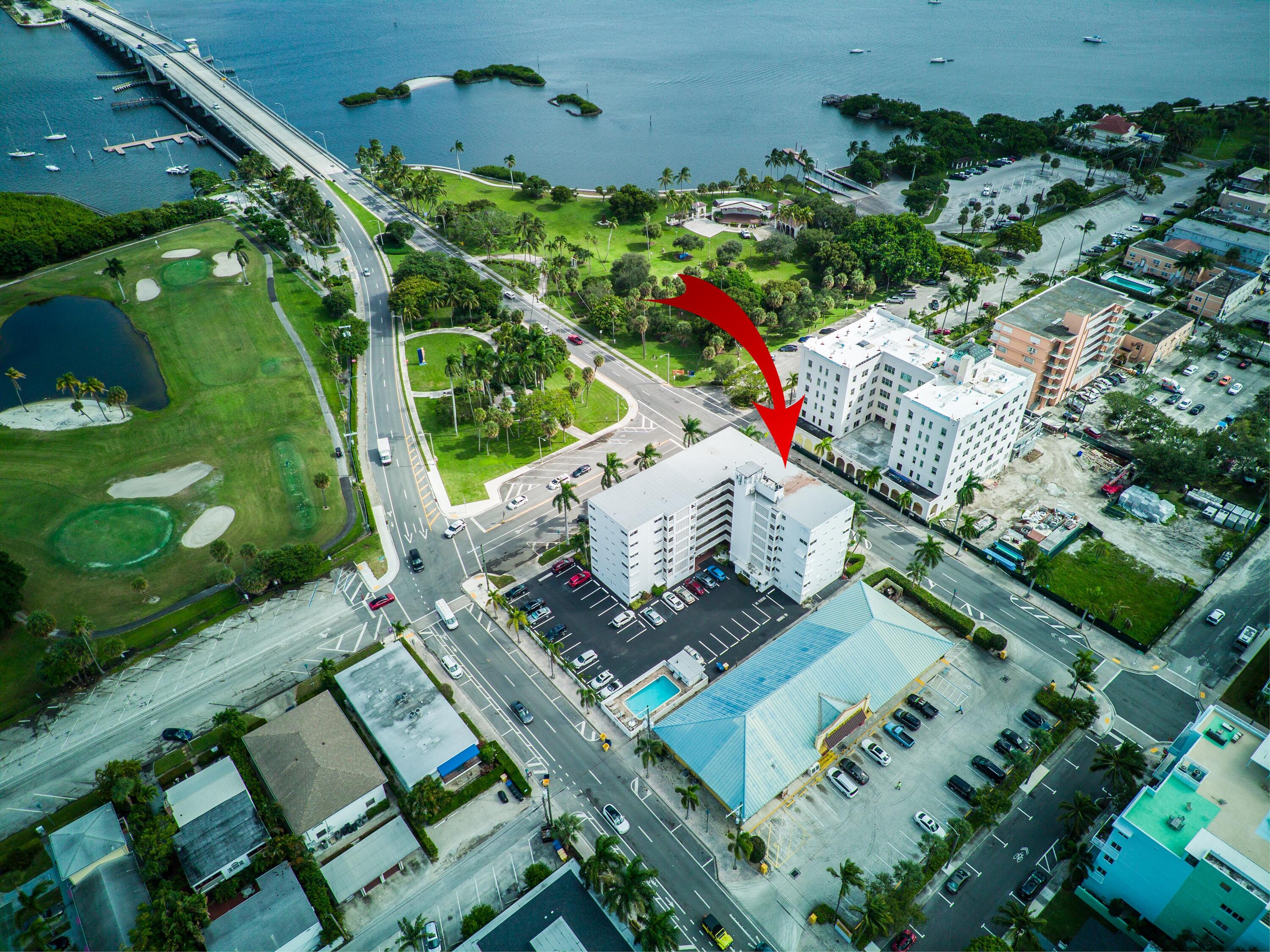1 North Golfview Road, Unit 601 Lake Worth Beach, FL 33460 - Photo 51 of 51 an aerial view of a house with a yard basket ball court