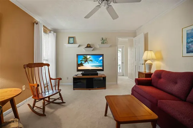 a view of a house with a garden and yard