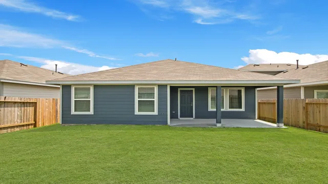 a backyard of a house