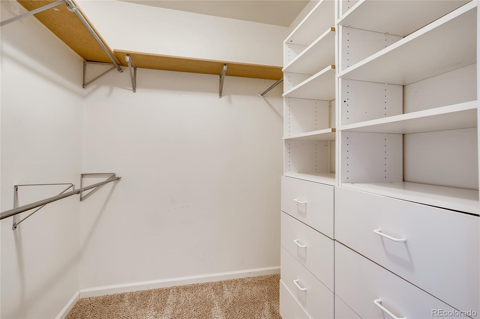 8459 South Little Rock Way, Unit 201 Highlands Ranch, CO 80126 - Photo 17 of 28 a view of walk in closet with empty racks