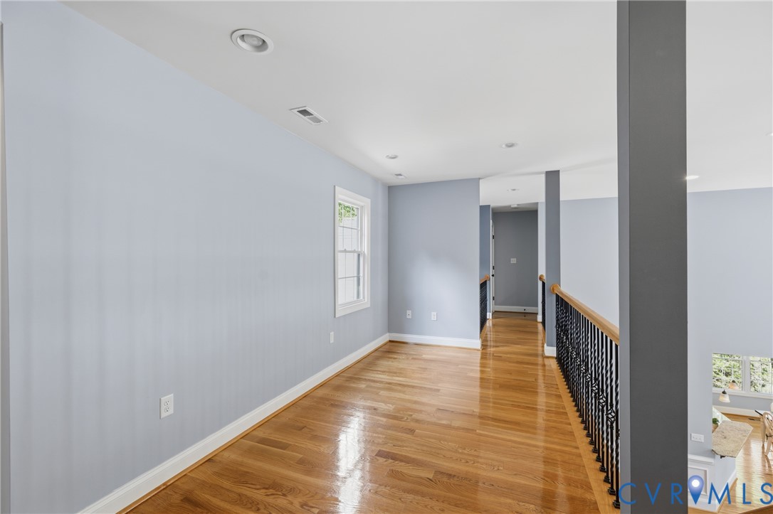 8825 First Branch Lane Chesterfield, VA 23838 - Photo 28 of 49 a view of hallway with wooden floor