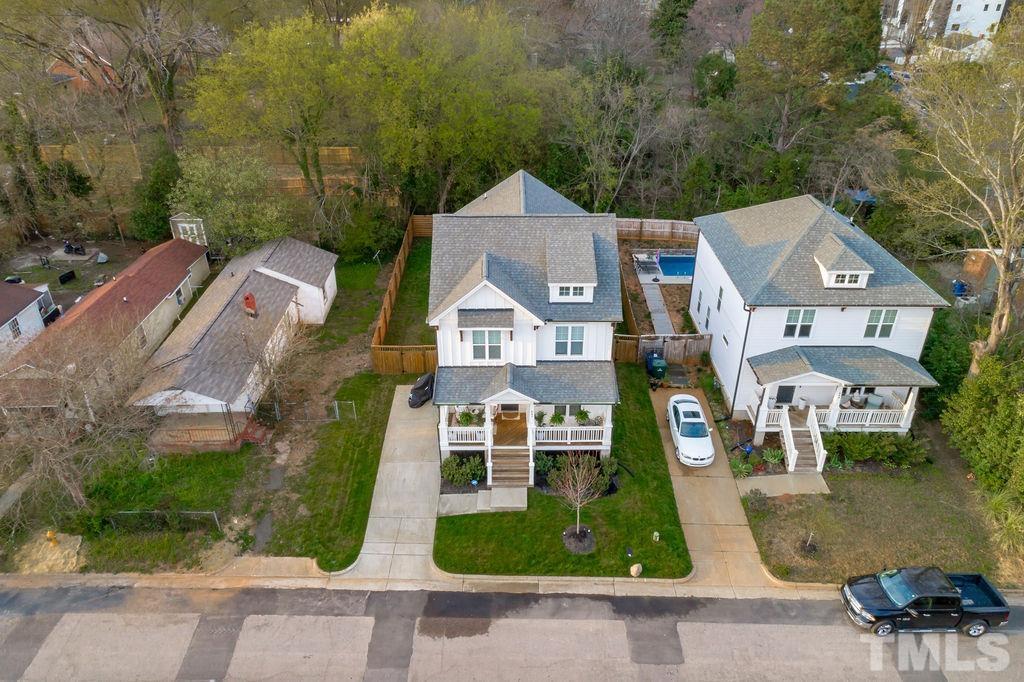 607 Bragg Street Raleigh, NC 27610 - Photo 40 of 44 an aerial view of a house
