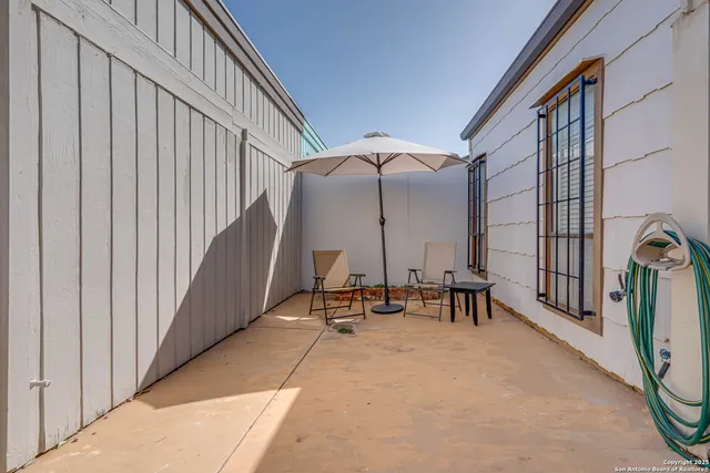 a view of a street sign of a building