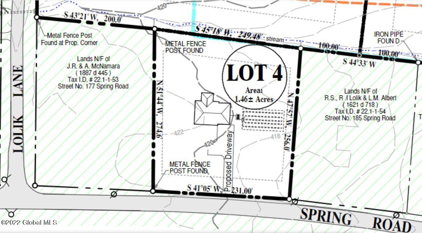 173 Spring Road Glenville, NY 12302 - Photo 1 of 3 lot 4 survey 1.46 acres.