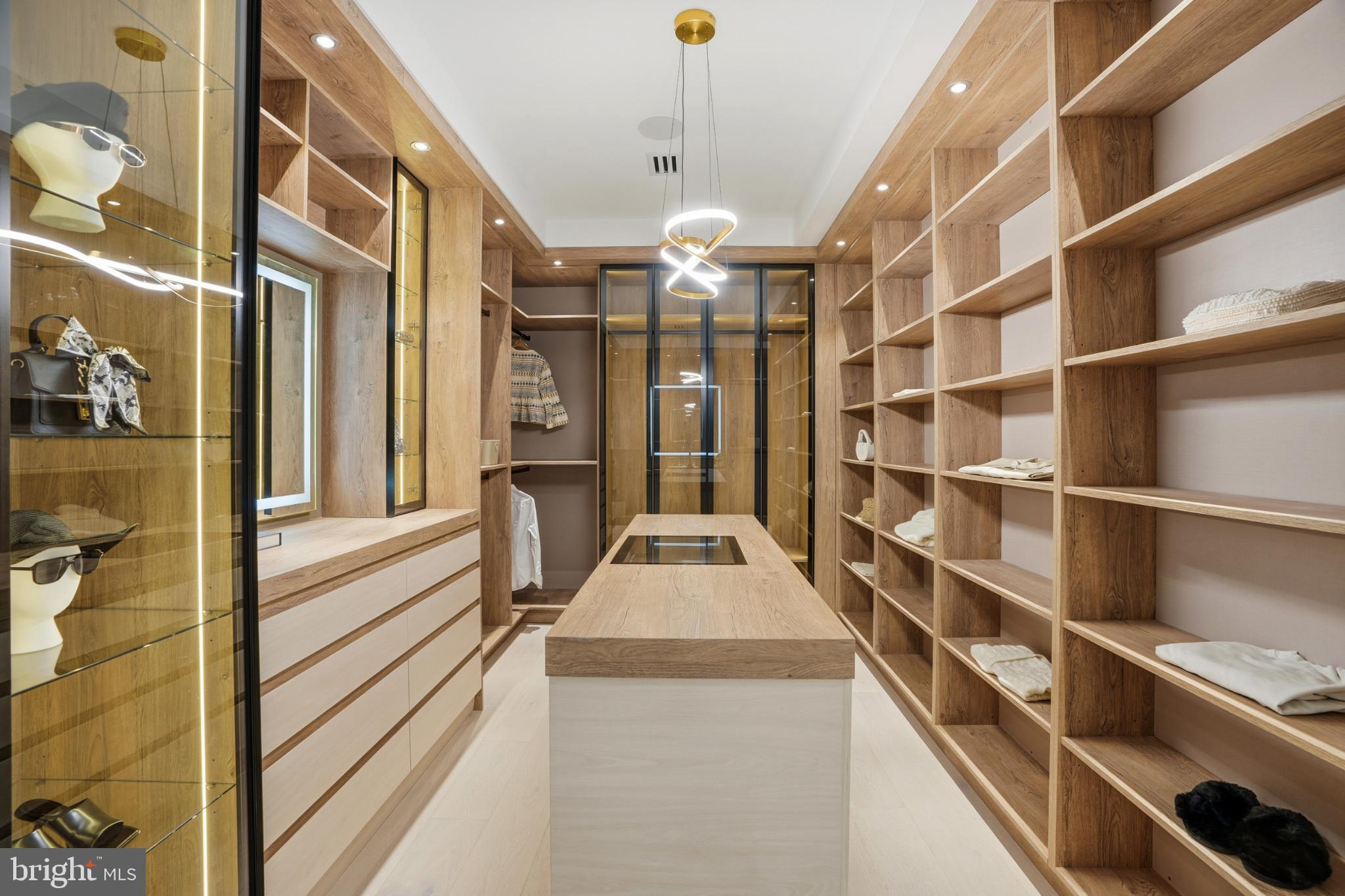 9408 Old Courthouse Road Vienna, VA 22182 - Photo 52 of 92 Stylish walk-in closet with modern elegance.