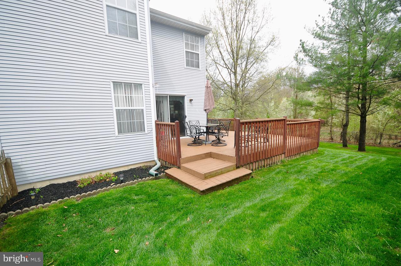 91 Ridgewood Way Burlington, NJ 08016 - Photo 32 of 37 Rear Deck and Side Yard