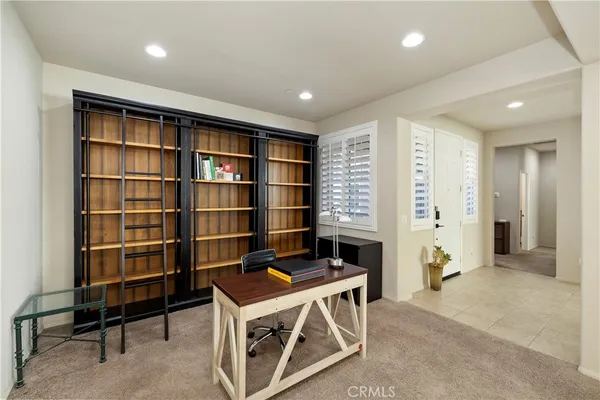 a room with furniture