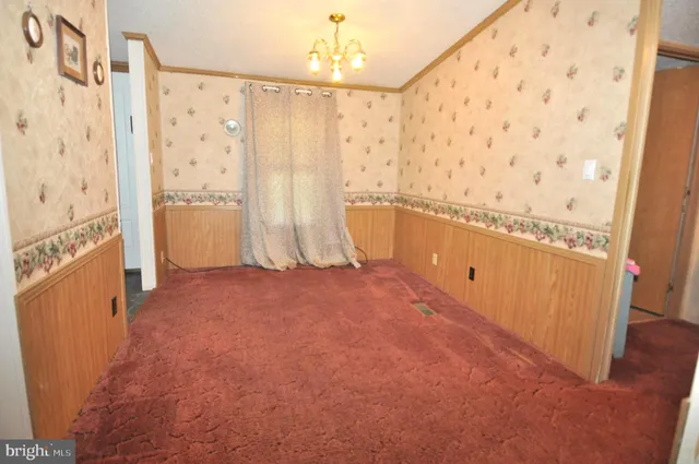 a view of an empty room